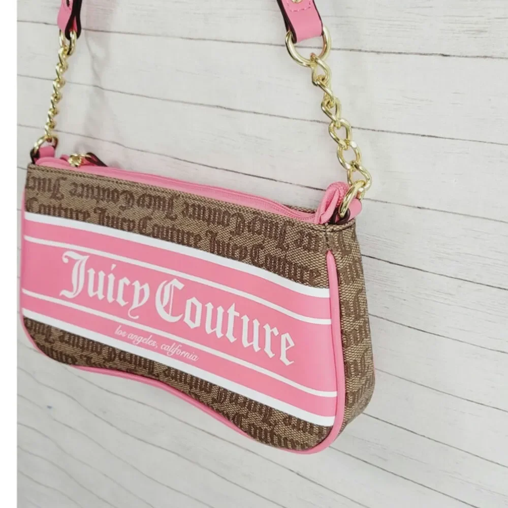 JUICY COUTURE Chestnut Chino Pink Fashionista Shoulder Bag